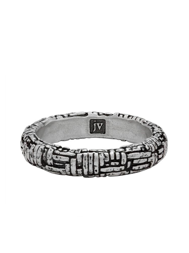 John Varvatos, Woven Texture Ring, Thin