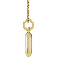 Personalized 14K Gold Vermeil Bubble Initial Necklace