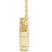 14K Gold Vermeil Lab-Grown Diamond Heart Necklace