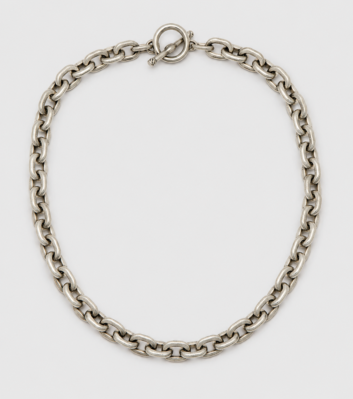 Twist Sterling Silver Spinel Link Chain Necklace
