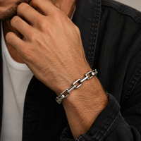 John Varvatos Artisan Sterling Silver Chain Link Bracelet
