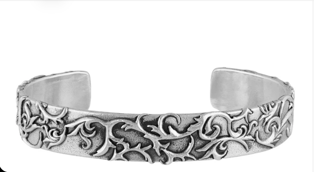 Gothic Sterling Silver Cuff Bracelet