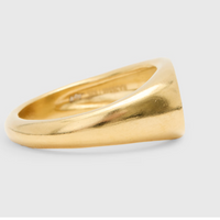 John Varvatos Luxe 18K Yellow Gold Signet Ring
