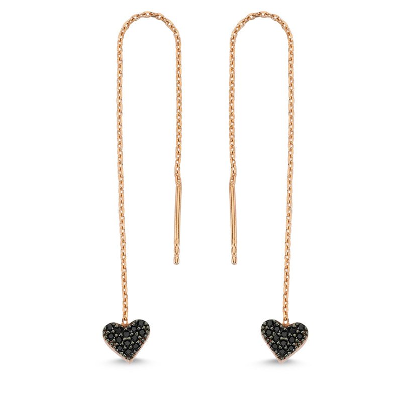 Yaf Sparkle, Heart Threader Earrings