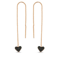 Yaf Sparkle, Heart Threader Earrings