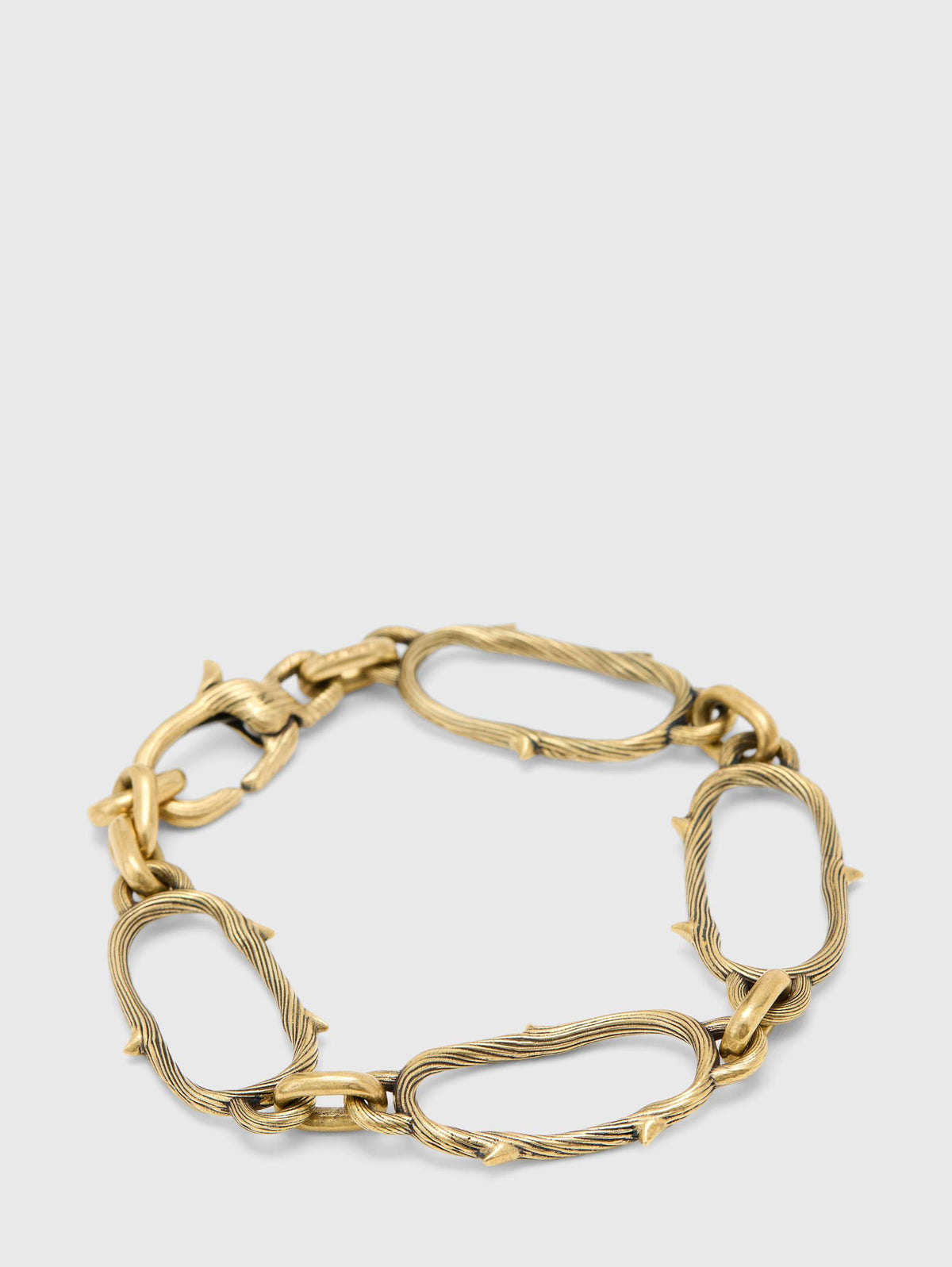John Varvatos Thorn Brass Chain Link Bracelet — view A