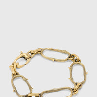 John Varvatos Thorn Brass Chain Link Bracelet — view A