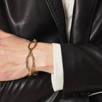 John Varvatos Thorn Brass Chain Link Bracelet — view B