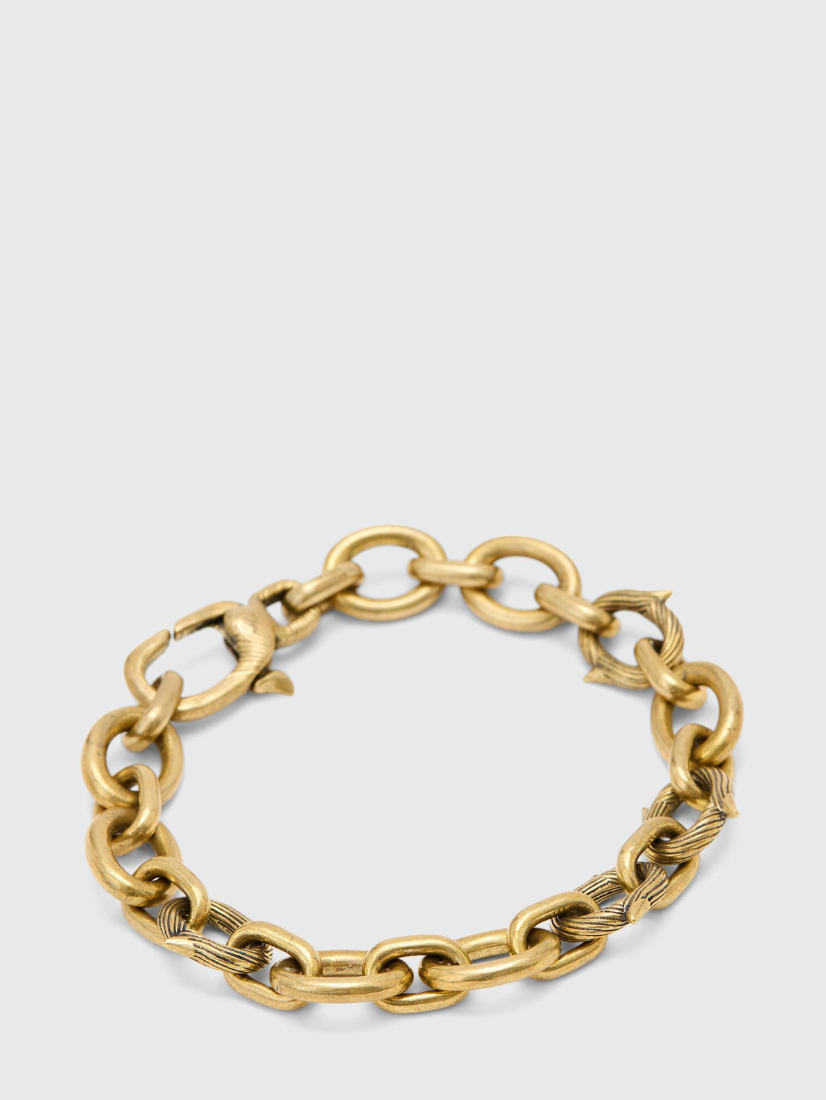 John Varvatos Thorn Brass Small Chain Link Bracelet — view A