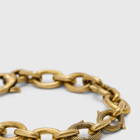 John Varvatos Thorn Brass Small Chain Link Bracelet — view C
