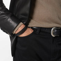 John Varvatos Thorn Sterling Silver Wraparound Bracelet — view B