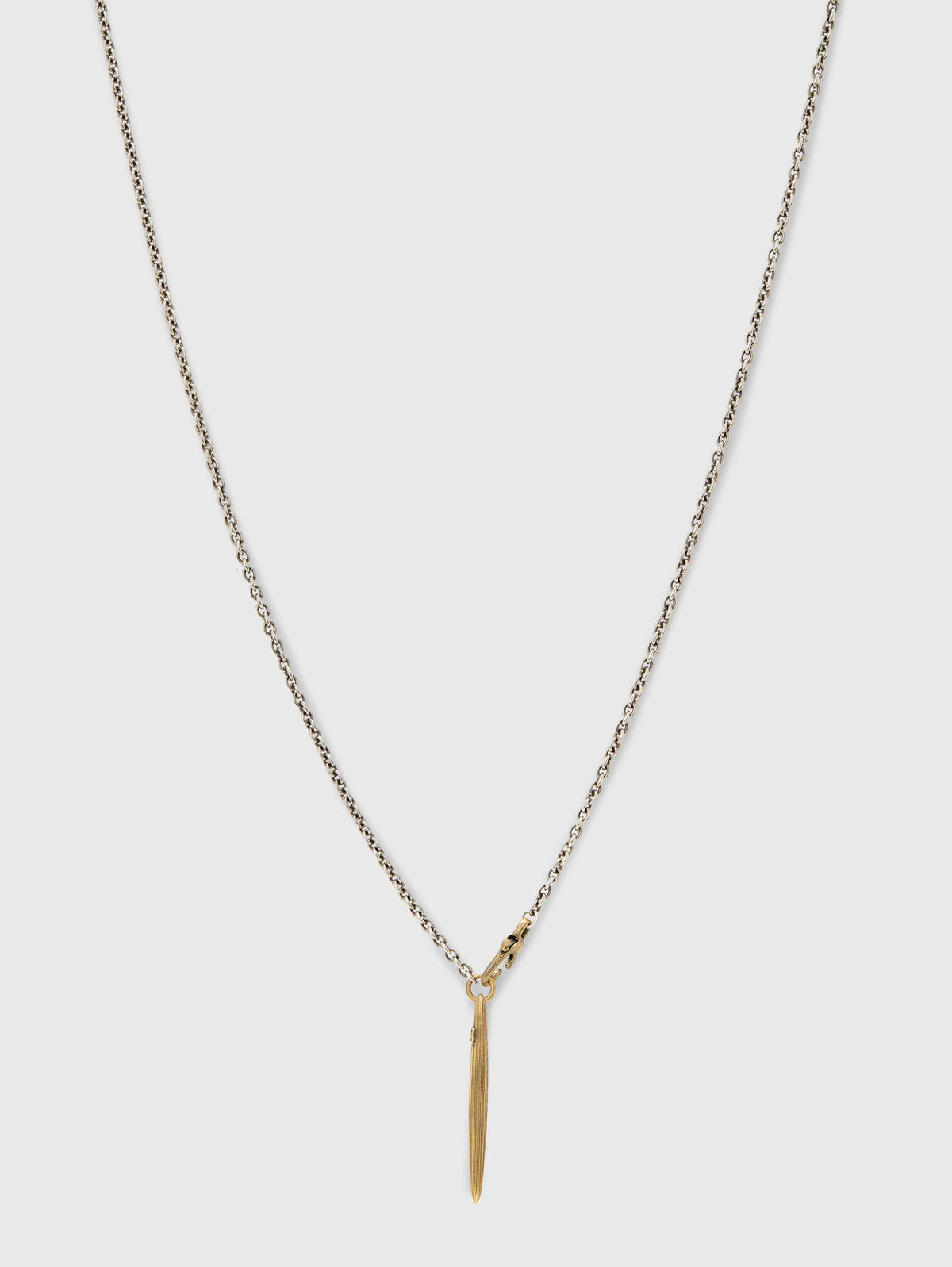John Varvatos Thorn Brass Pendant Necklace — view A