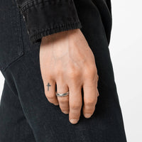 John Varvatos Thorn Sterling Silver Band Ring — view B