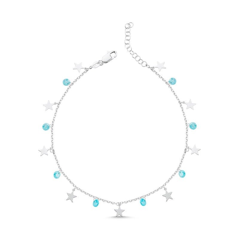 Yaf Sparkle, Star Dangly Anklet