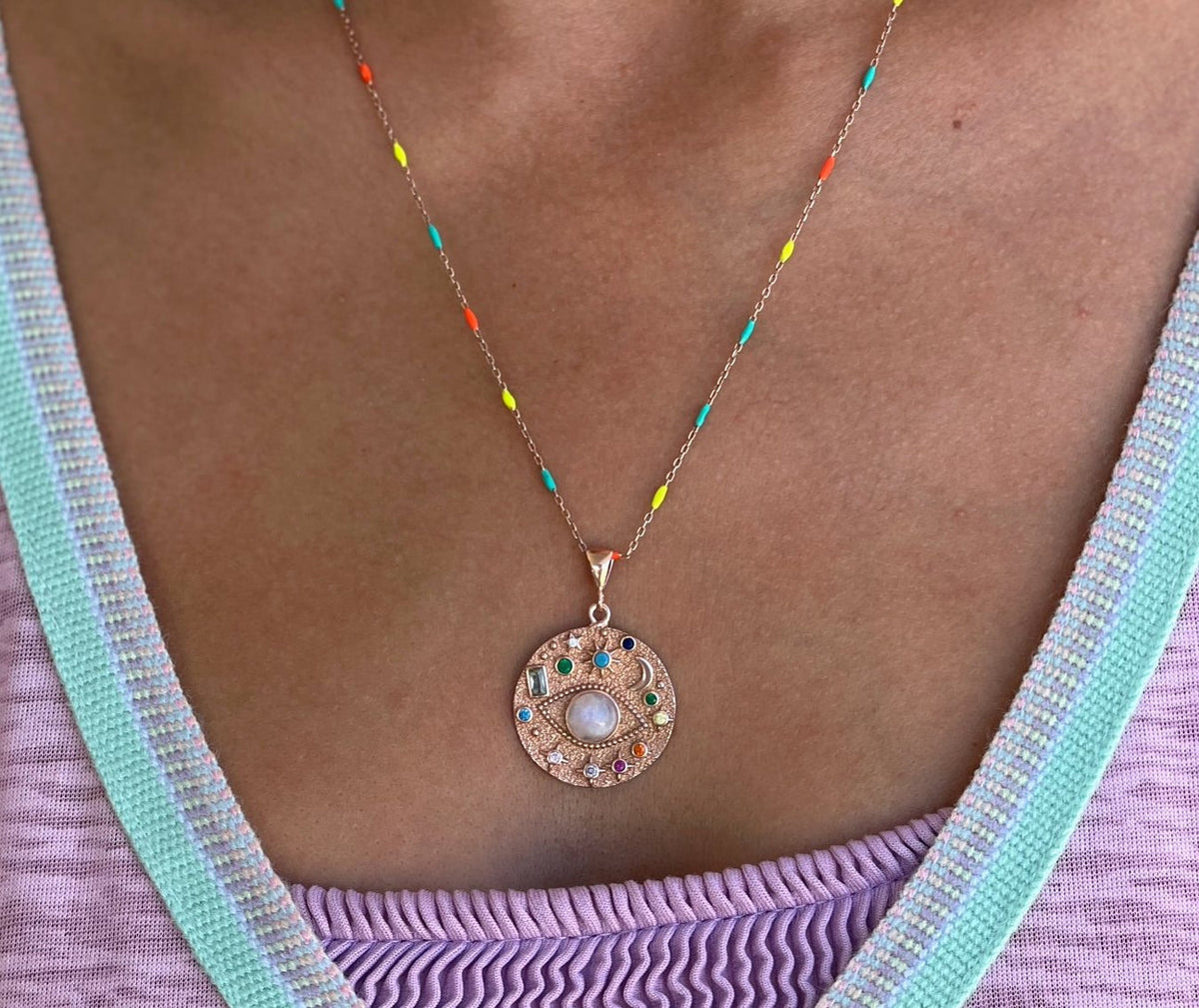 Yaf Sparkle, Universe Rainbow Necklace