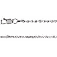 Yaf Sparkle Silver Rope Necklace — 16 inches