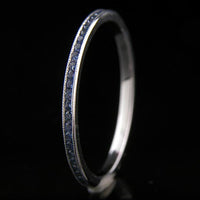 Yaf Sparkle, 1.3mm Sapphire 18K Band