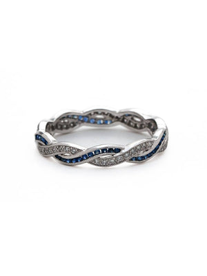 Yaf Sparkle, Infinite Sapphire & Diamond Ring