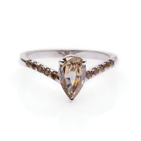 Sarah Michiko, arched Brown Diamond Ring