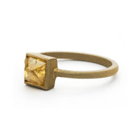 Yaf Sparkle, Yellow Diamond Solitaire Ring