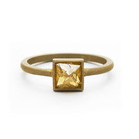 Yaf Sparkle, Yellow Diamond Solitaire Ring