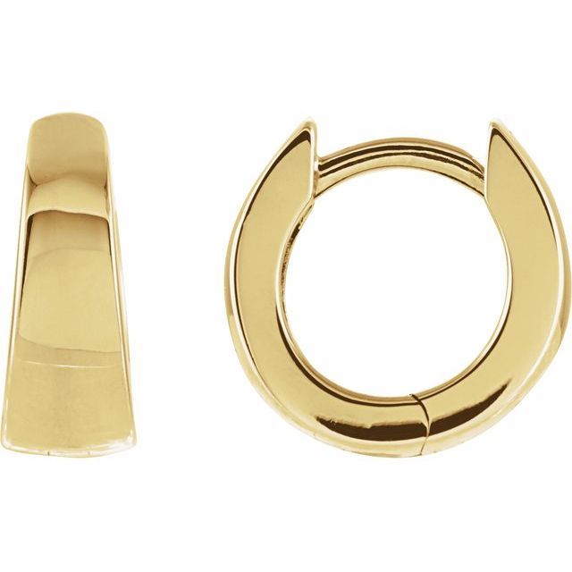 Yaf Sparkle, Tapered Huggie Earrings
