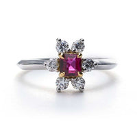 Yaf Sparkle, Ruby & Diamond ring