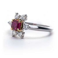 Yaf Sparkle, Ruby & Diamond ring