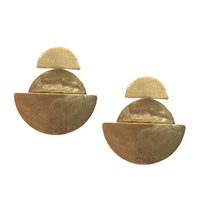 Yaf Sparkle, Semicircles Earrings
