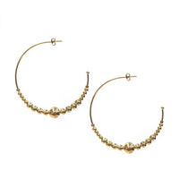 Yaf Sparkle, Beaded Large Hoops