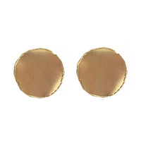Yaf Sparkle, Wavy Disc Earrings