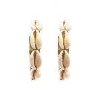 Yaf Sparkle, Shell Hoop Earrings