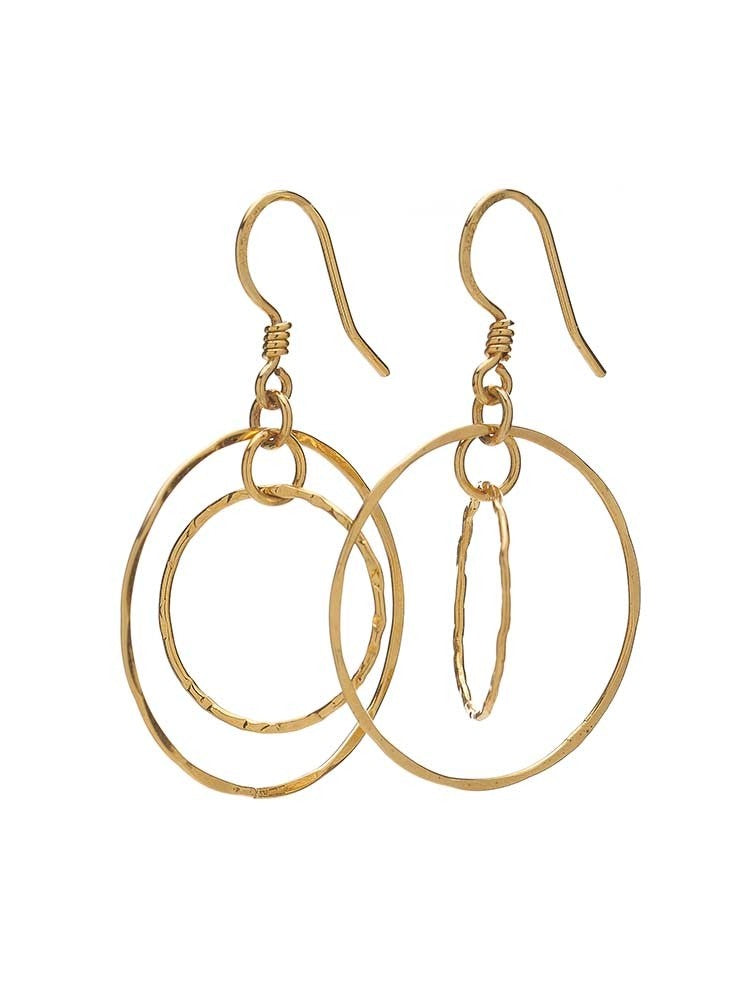 Yaf Sparkle, Double Hoop Earrings Small