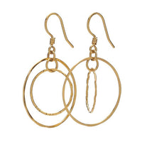 Yaf Sparkle, Double Hoop Earrings Small