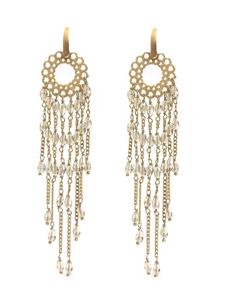Yaf Sparkle, Statement Gem Earrings