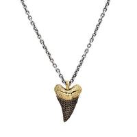 John Varvatos, Tooth Necklace with Black Diamonds