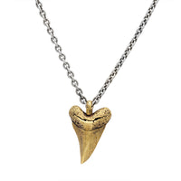 John Varvatos, Brass/Sterling Silver Tooth Necklace