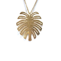 Yaf Sparkle, Palm Leaf Necklace