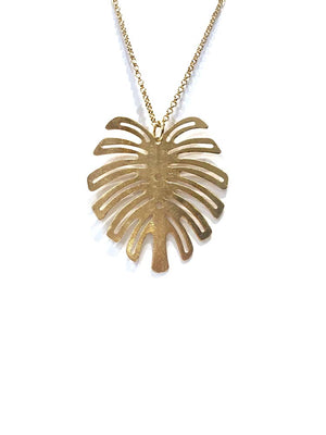 Yaf Sparkle, Palm Leaf Necklace