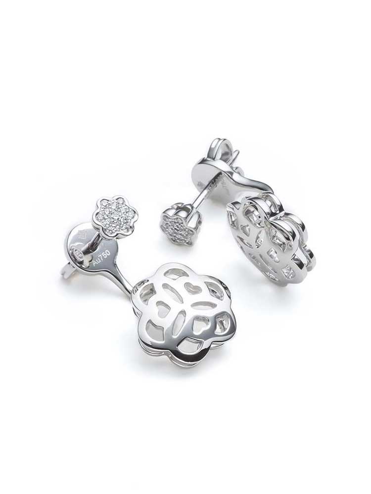 Vieri, Mandala White Gold Earrings