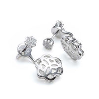 Vieri, Mandala White Gold Earrings