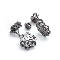 Vieri, Mandala White Gold Earrings