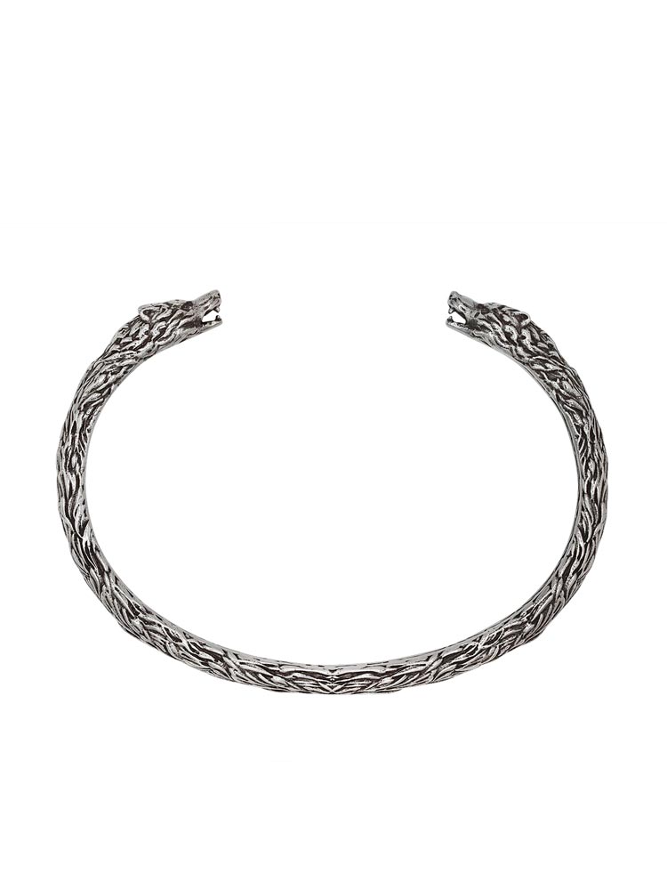 John Varvatos, Wolf Cuff Bracelet, Fur Texture