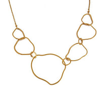 Yaf Sparkle, Irregular Circles Short Necklace