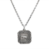 John Varvatos, Wolf Silver Necklace