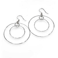 Yaf Sparkle, Double Hoop Earrings Large