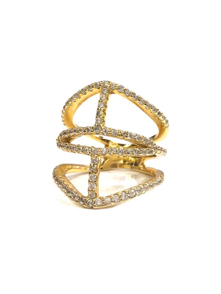 Yaf Sparkle, Sparkly Geometric Ring