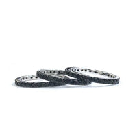 Yaf Sparkle, Stackable Rings Black