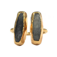 Yaf Sparkle, Double Agate Ring