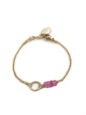 Delanacre, Pink Ruby Bracelet Junior